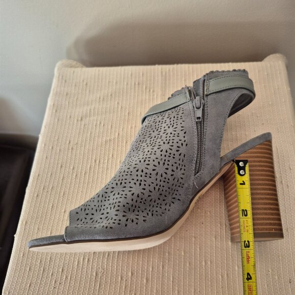 Faux Suede Cutout Booties - Picture 12 of 13
